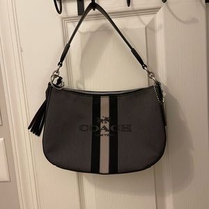 Coach gray and black block stripe Hardly used. No marks